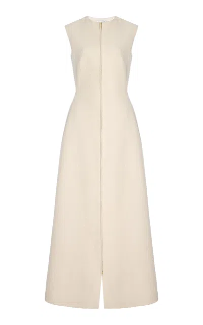 Delpozo Exclusive Architectural Cotton Dress In Ivory