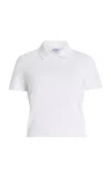 Delpozo Knit Polo Shirt In White