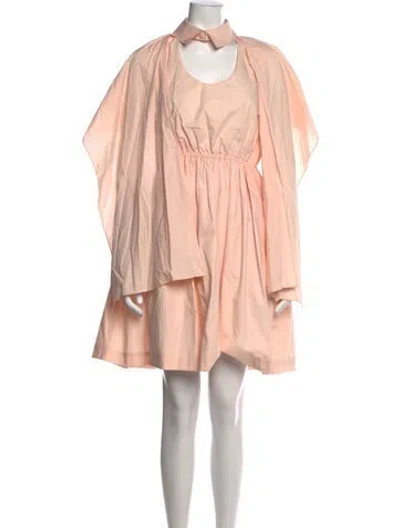 Pre-owned Delpozo Mini Dress In Pink