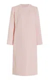 Delpozo Satin Crepe Coat In Pink