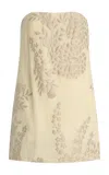 Delpozo Silk-blend Jacquard Mini Dress In Print