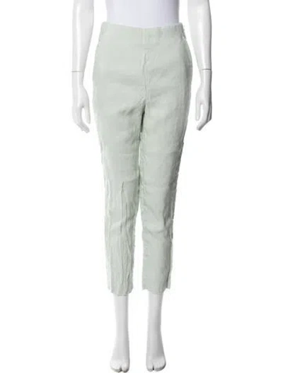 Pre-owned Delpozo Straight Leg Pants In Blue