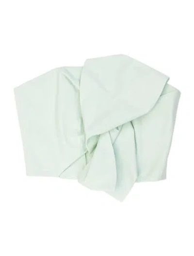 Pre-owned Delpozo Strapless Crop Top In Green