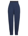 Delpozo Woman Pants Navy Size 4 Virgin Wool, Cotton, Viscose In Navy Blue
