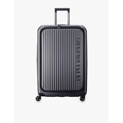 Delsey Anthracite Securtime 4-wheel Polycarbonate Suitcase 77cm