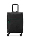 Delsey Color Block 19" Carry-on Spinner In Black