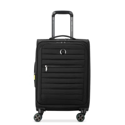 Delsey Cruise 3.0 Soft Carry-on Expandable Spinner In Black