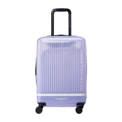 Delsey Florence By Mills X  Paris Gotta Glow 20" Hardside Luggage In Purple