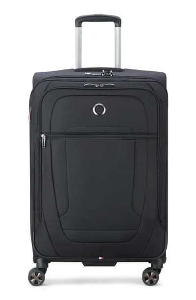 Delsey Helium Dlx 25-inch Softside Spinner Luggage In Black