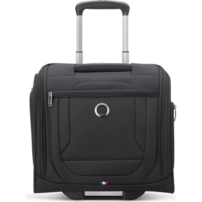 Delsey Helium Dlx Cabin Spinner Underseat Bag In Black