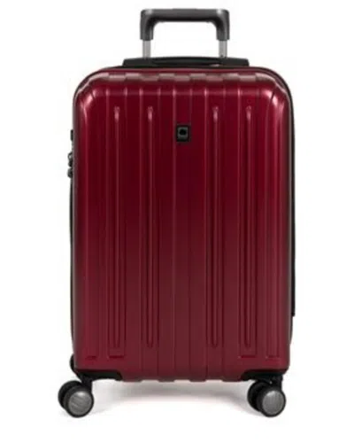 Delsey Helium Titanium Expandable Carry On In Burgundy