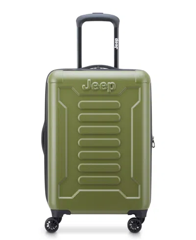 Delsey 20" Expandable 4-double Wheels Carry-on Spinner In Avocado