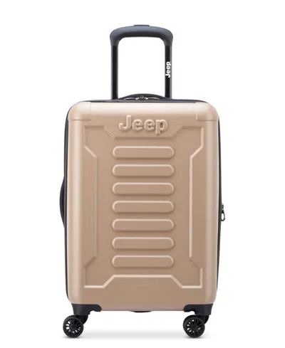 Delsey 20" Expandable 4-double Wheels Carry-on Spinner In Beige