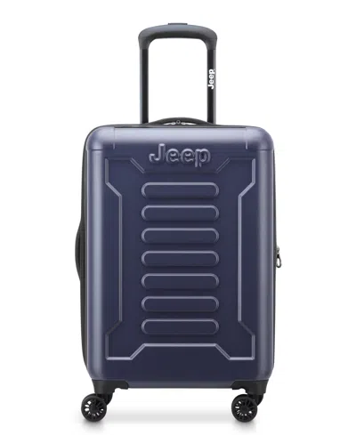 Delsey 20" Expandable 4-double Wheels Carry-on Spinner In Peacoat Navy