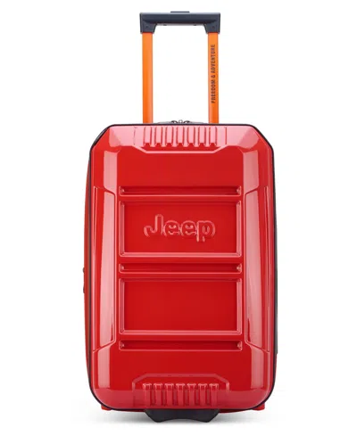 Delsey Jh003b 21" Expandable 2-wheel Carry-on In Tomato