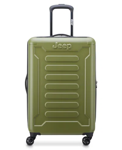 Delsey Jh004c 24" Expandable 4-double Wheels Upright Spinner In Avocado