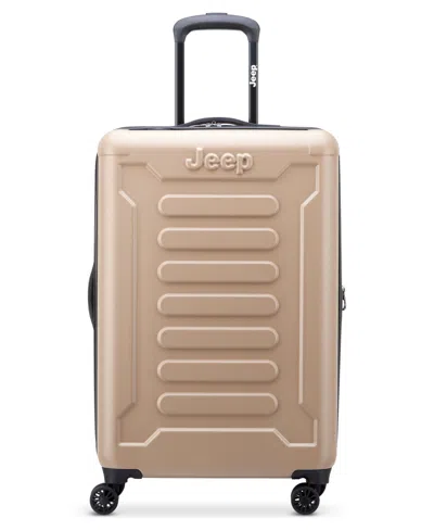 Delsey Jh004c 24" Expandable 4-double Wheels Upright Spinner In Beige