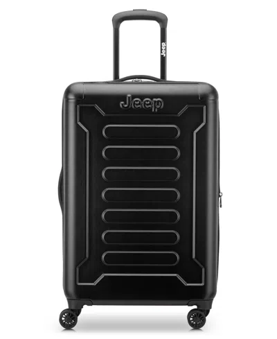 Delsey Jh004c 24" Expandable 4-double Wheels Upright Spinner In Black