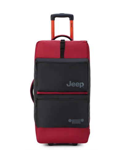 Delsey Js006b 27" Rolling Duffel In Tomato
