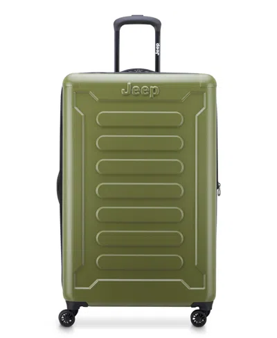 Delsey Jh004c 28" Expandable 4-double Wheels Upright Spinner In Avocado