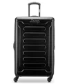 Delsey Jh004c 28" Expandable 4-double Wheels Upright Spinner In Black
