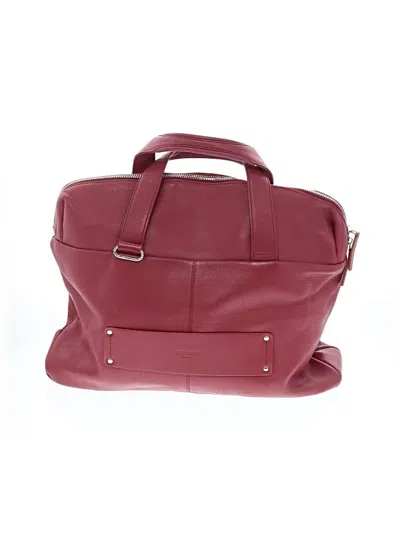 Pre-owned Delsey Laptop Bag In Burgundy