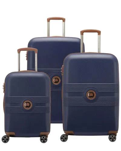 Delsey Paris 3pc Flanerie Se Luggage Set In Blue