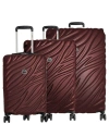 Delsey Paris Alexis Hardside 3-piece (21"/25"/29") Expandable Spinner Luggage Set In Brown