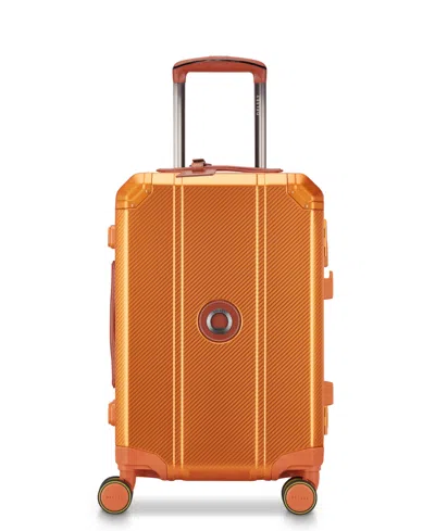 Delsey Paris Alu'r Carry-on Spinner In Orange