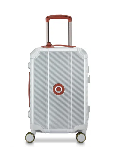 Delsey Paris Alu'r Carry-on Spinner In Silver