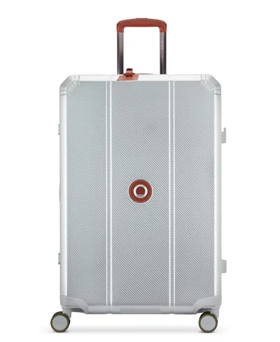 Delsey Paris Alu'r Large Check-in Spinner In Silver