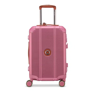 Delsey Paris Alu'r Spinner Carry On In Pink