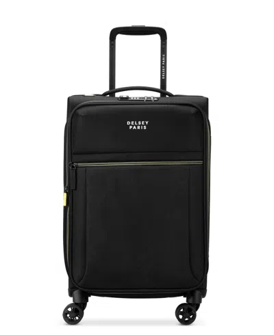 Delsey Paris Brochant 3 Expandable Carry-on Spinner In Black
