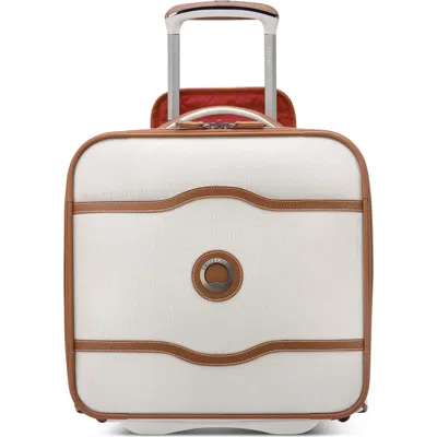 Delsey Paris Chatelet 2.0 Softside Carry On 16 Inch Luggage Under-seater With 2 Wheels In Angora