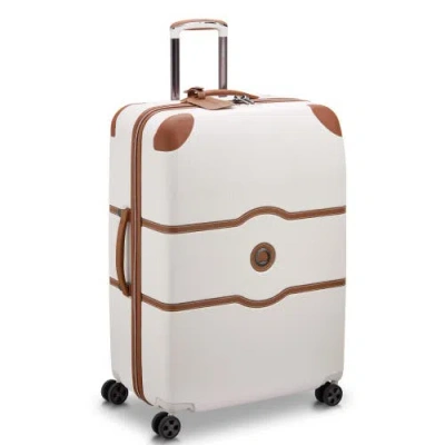 Delsey Paris Chatelet Air 2.0 Checked-large 28 Inch Hardside Luggage With Spinner Wheels In Brown