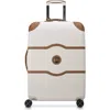 Delsey Paris Chatelet Air 2.0 Checked-medium 24 Inch Hardside Luggage With Spinner Wheels In Brown