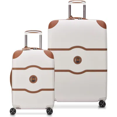 Delsey Paris Chatelet Air 2.0 Hardside 2-piece Luggage Set Carry-on & Large Checked In Brown