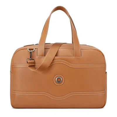Delsey Paris Chatelet Air 2.0 Leather Duffel Bag In Brown
