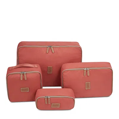 Delsey Paris Chatelet Air 2.0 Packing Cubes, Set Of 4 In Red