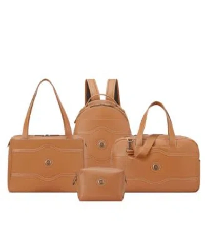 Delsey Paris Chatelet Leather Collection In Brown