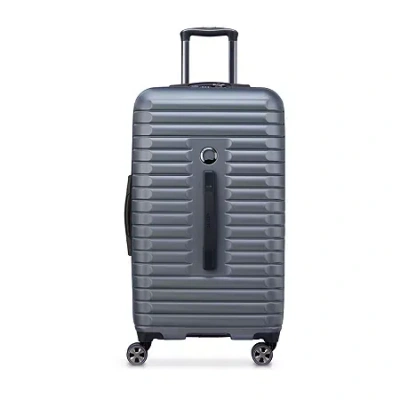 Delsey Paris Cruise 3.0 Trunk 26 Inch Hardside Lightweight Checked Spinner Luggage In Gray