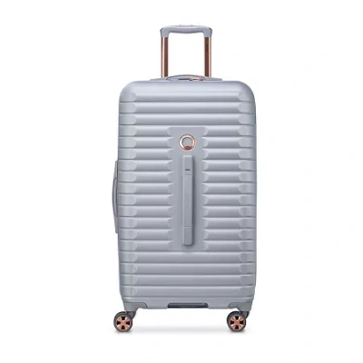 Delsey Paris Cruise 3.0 Trunk 26 Inch Hardside Lightweight Checked Spinner Luggage In Red