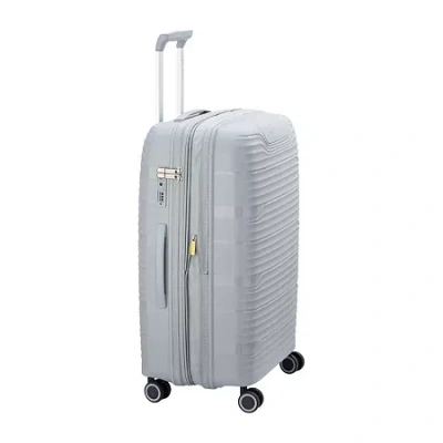 Delsey Paris Dune 25 Inch Hardside Expandable Lightweight Checked Spinner Luggage In Gray