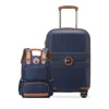 Delsey Paris Flanerie Backpack And Carry On Set In Navy Blue