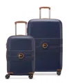 Delsey Paris Flanerie Carry-on And Large Spinner Set In Blue