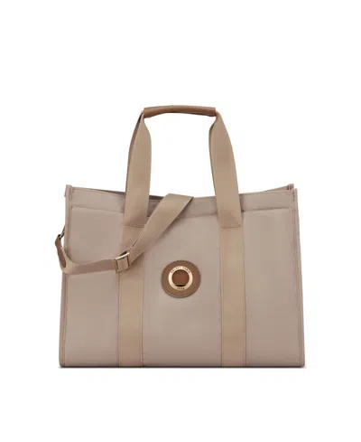 Delsey Paris Flanerie Everyday 15.3" Tote Bag In Beige Rose
