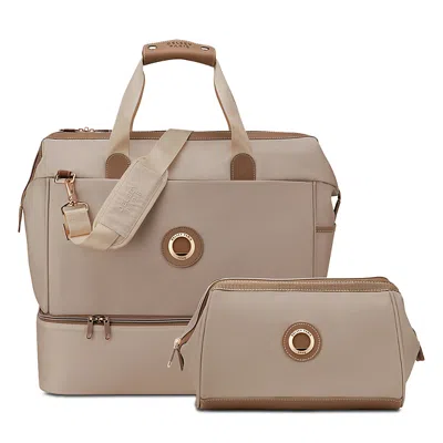 Delsey Paris Flanerie Weekender And Toiletry Bag Set In Neutral