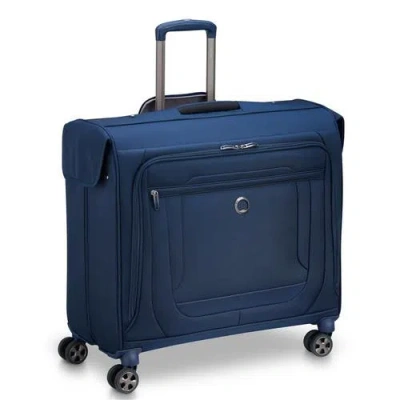 Delsey Paris Helium Dlx Carry On Garment Bag With Spinner Wheels In Blue