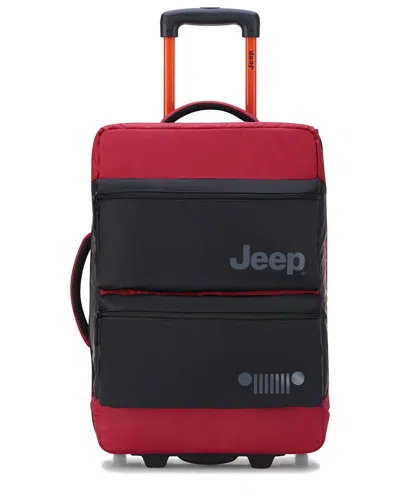 Delsey Paris Jeep Js006b Rolling Duffel In Red