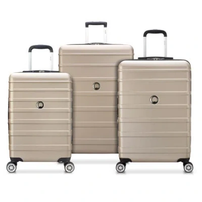 Delsey Paris Margot 3 Piece (20"/24"/28") Hardside Spinner Suitcase Set In Brown